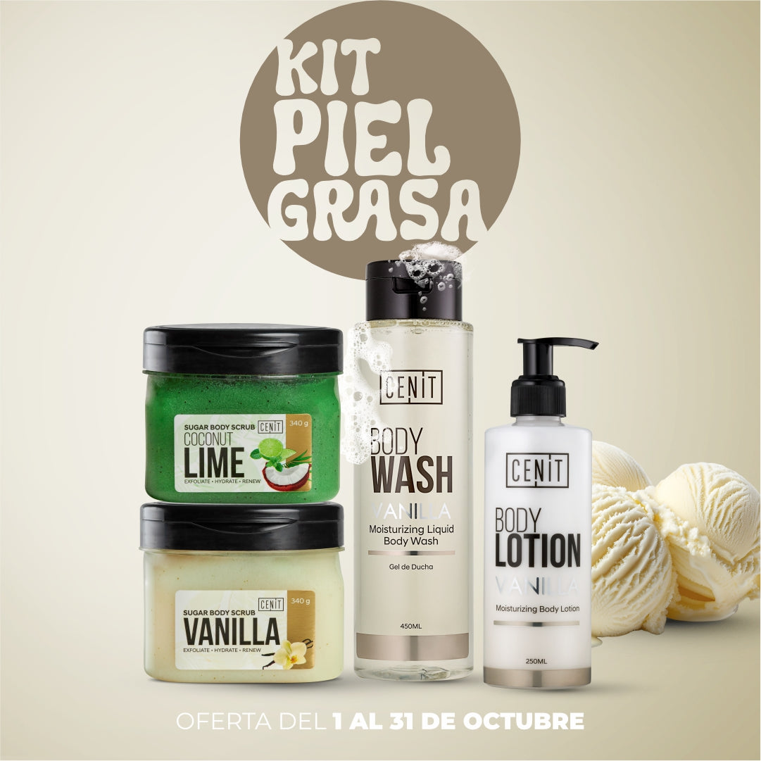 KIT PIEL GRASA (VAINILLA Y COCO LIME)